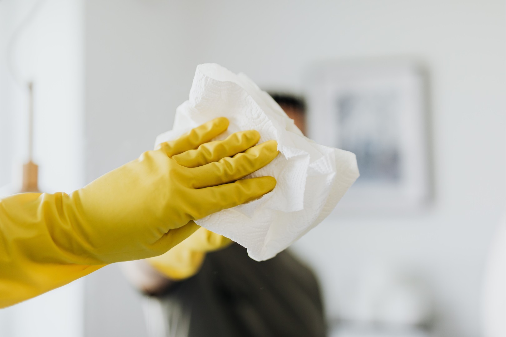 Domestic helper cleaning surface