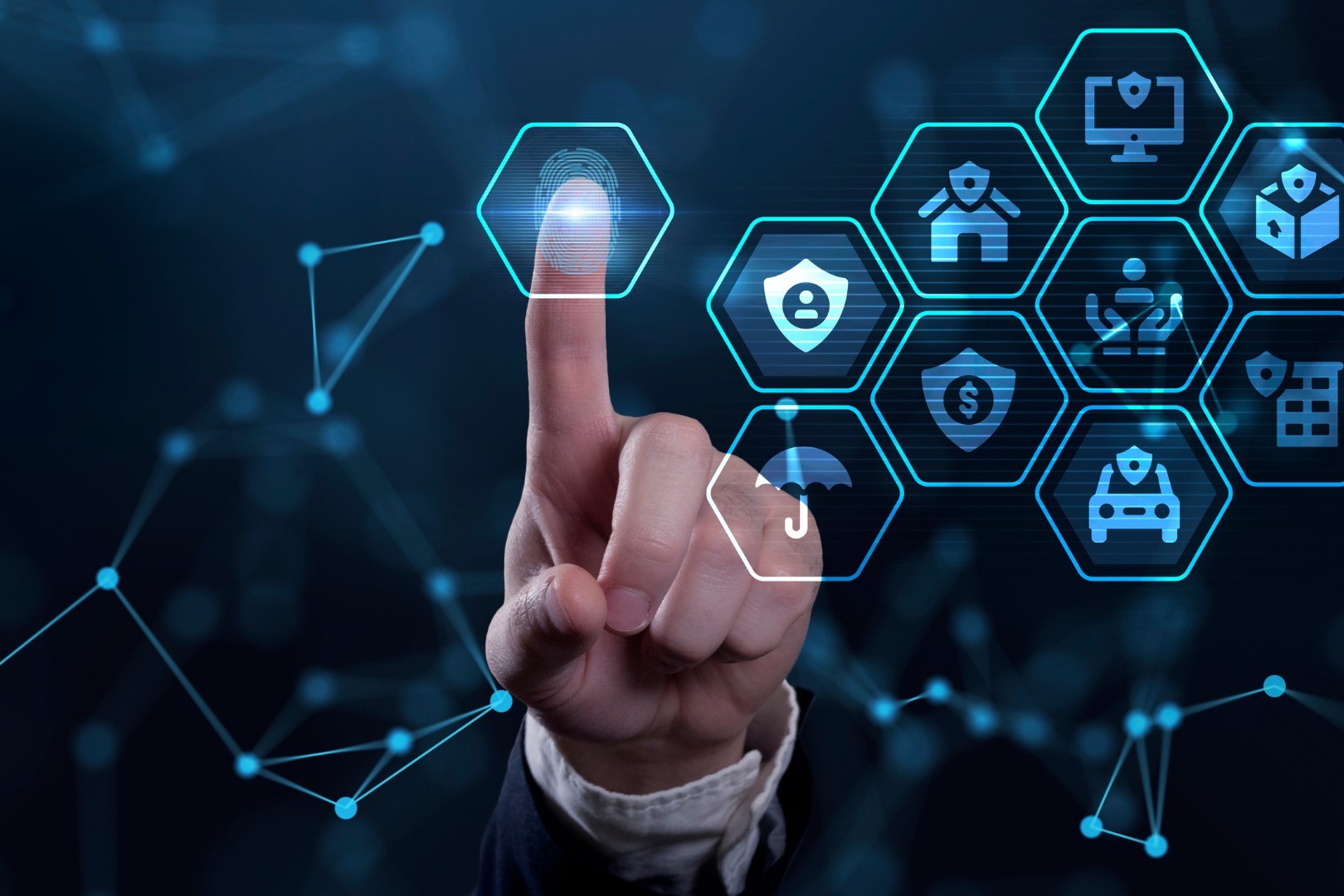Digital risk and liability protection concept